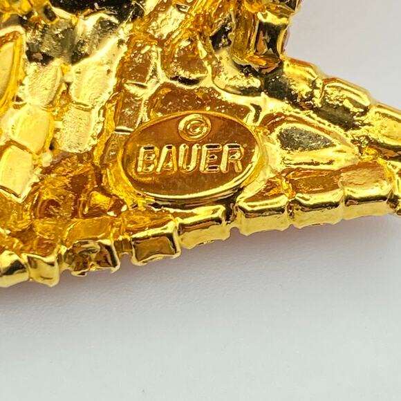 Vintage DOROTHY BAUER Brooch Red Pumps Shoe Swarovski Crystals - Picture 12 of 12